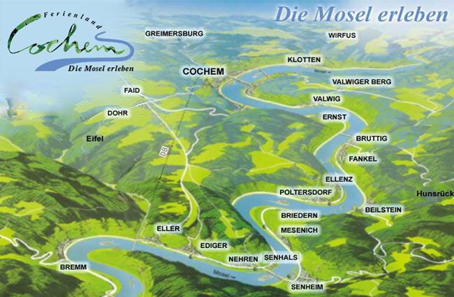 Ferienland Cochem - Urlaub an der Mosel - Die Mosel erleben