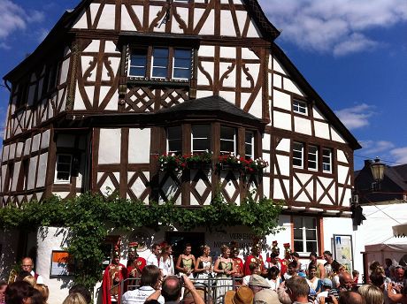 Fachwerkhäuser im Ortskern von Alt-Ediger